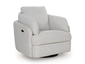 Alainmont Next-Gen Nuvella Swivel Power Recliner - Bargain Furniture (Detroit, MI)
