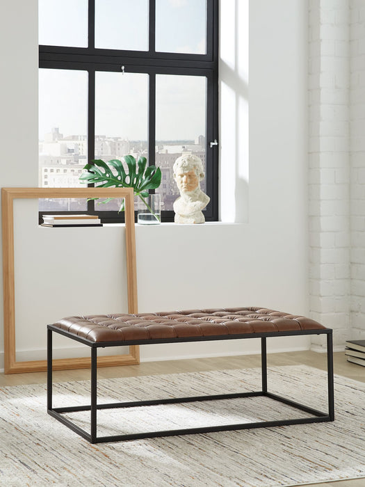 Junsor Coffee Table Ottoman - Bargain Furniture (Detroit, MI)