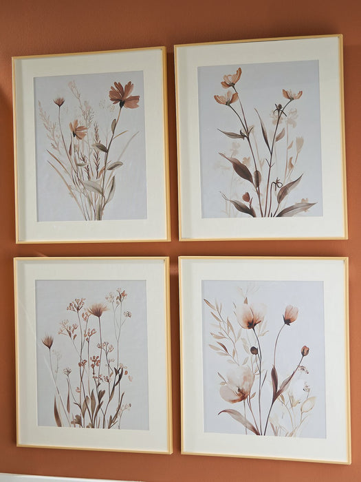 Chettings Wall Art (Set of 4) - Bargain Furniture (Detroit, MI)