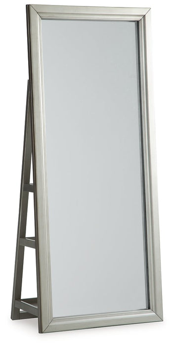Evesen Floor Standing Mirror/Storage - Bargain Furniture (Detroit, MI)