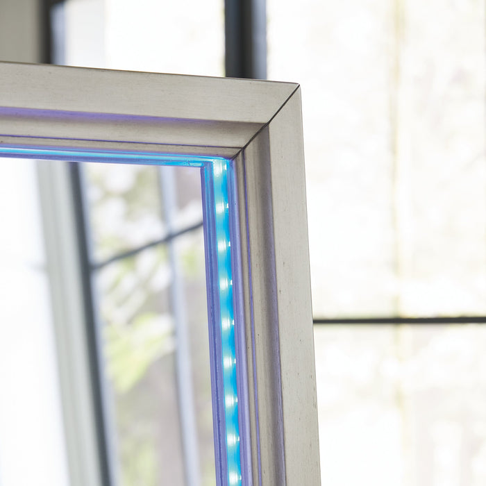 Evesen Floor Standing Mirror/Storage - Bargain Furniture (Detroit, MI)