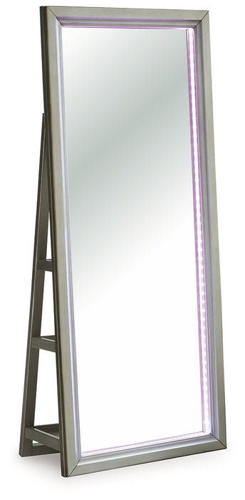 Evesen Floor Standing Mirror/Storage - Bargain Furniture (Detroit, MI)