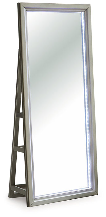 Evesen Floor Standing Mirror/Storage - Bargain Furniture (Detroit, MI)