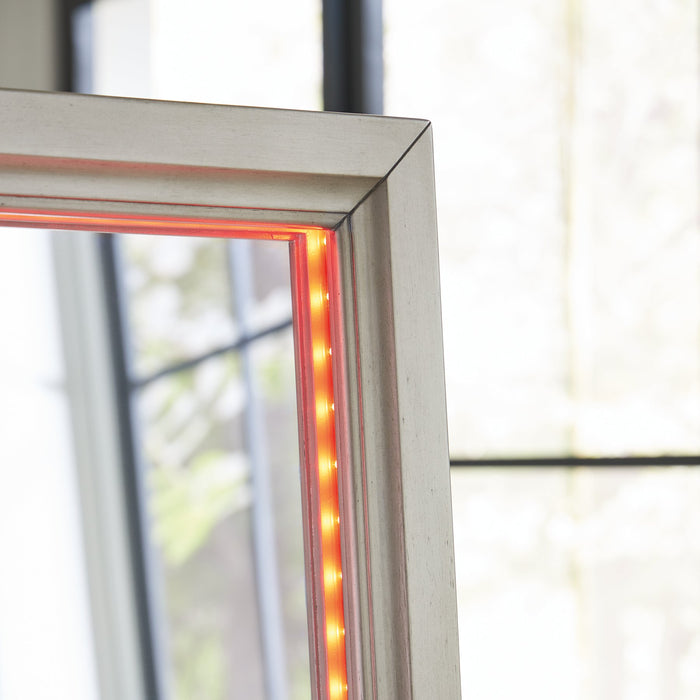 Evesen Floor Standing Mirror/Storage - Bargain Furniture (Detroit, MI)
