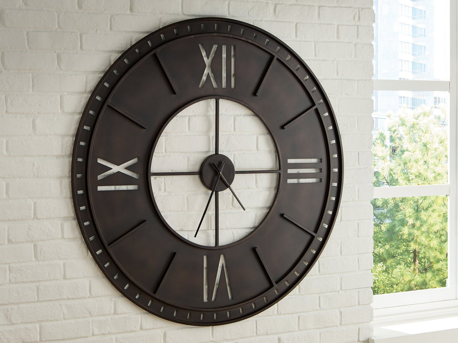 Lytle Wall Clock - Bargain Furniture (Detroit, MI)