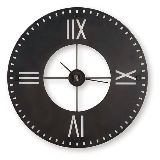 Lytle Wall Clock - Bargain Furniture (Detroit, MI)