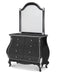 Aico Hollywood Swank Bombe Chest Mirror - Bargain Furniture (Detroit, MI)