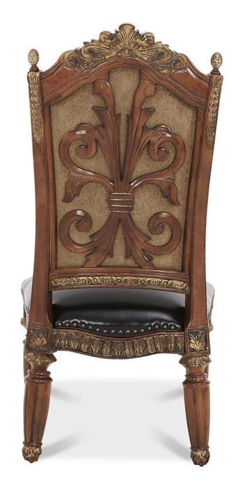 AICO Villa Valencia Side Chair in Classic Chestnut (Set of 2) - Bargain Furniture (Detroit, MI)