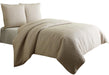 Dash 3-pc Queen Coverlet Set in Natural - Bargain Furniture (Detroit, MI)