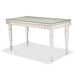 Glimmering Heights 2pc Writing Desk w/Glass Top in Ivory image