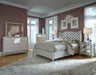 Hollywood Loft Upholstered Dresser in Frost - Bargain Furniture (Detroit, MI)