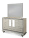 Hollywood Swank Upholstered Dresser in Crystal Croc - Bargain Furniture (Detroit, MI)