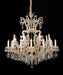 Lighting La Scala 19 Light Chandelier in Cognac and Gold - Bargain Furniture (Detroit, MI)