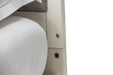 Menlo Station Queen Panel Bed w/ Fabric Insert in Eucalyptus - Bargain Furniture (Detroit, MI)