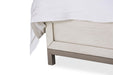 Menlo Station Queen Panel Bed w/ Fabric Insert in Eucalyptus - Bargain Furniture (Detroit, MI)
