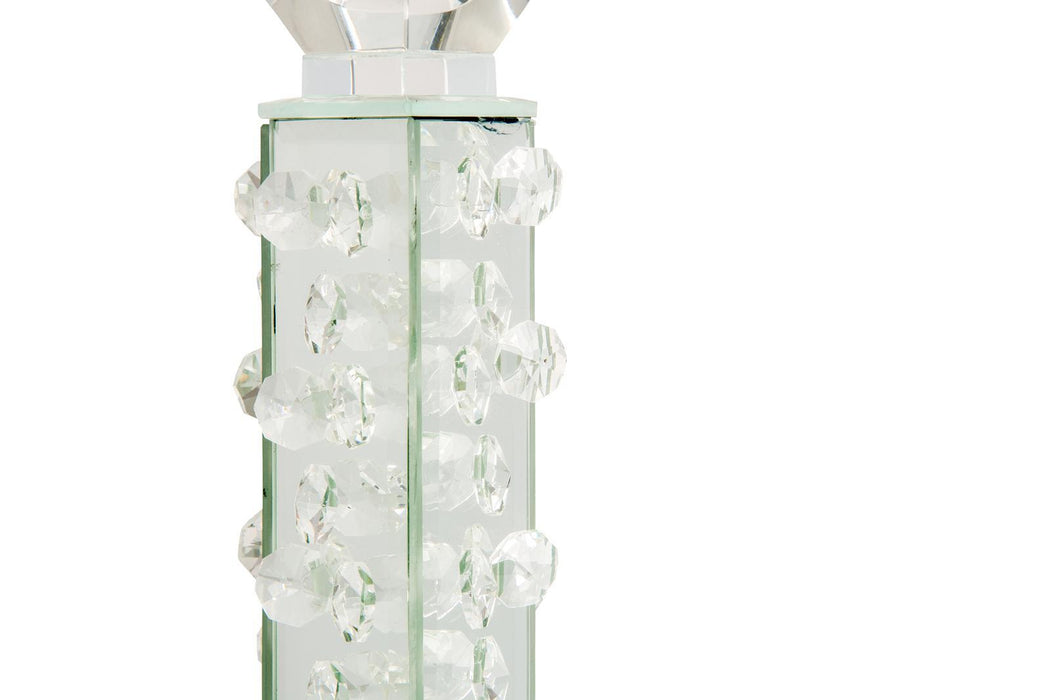 AICO Montreal Crystal Tower w/Mirror, Small (2/pack) - Bargain Furniture (Detroit, MI)