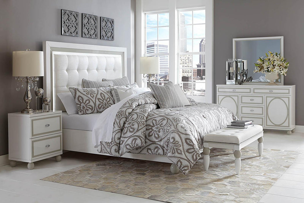 Sky Tower Dresser Mirror in White Cloud - Bargain Furniture (Detroit, MI)
