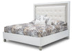 Sky Tower King Upholstered Platform Bed in White Cloud - Bargain Furniture (Detroit, MI)