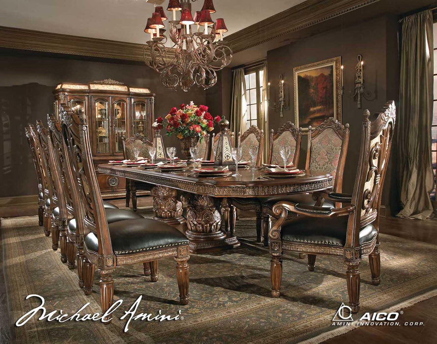 AICO Villa Valencia Side Chair in Classic Chestnut (Set of 2) - Bargain Furniture (Detroit, MI)