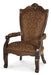 Windsor Court Arm Chair in Vintage Fruitwood (Set of 2) - Bargain Furniture (Detroit, MI)