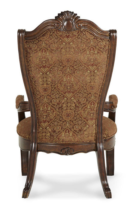 Windsor Court Arm Chair in Vintage Fruitwood (Set of 2) - Bargain Furniture (Detroit, MI)