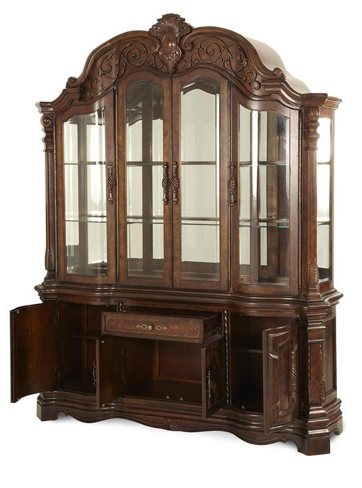 Windsor Court China Buffet in Vintage Fruitwood 70005-6-54 - Bargain Furniture (Detroit, MI)