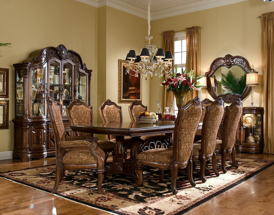 Windsor Court Arm Chair in Vintage Fruitwood (Set of 2) - Bargain Furniture (Detroit, MI)