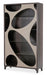 21 Cosmopolitan Curio Center Cabinet in Taupe/Umber - Bargain Furniture (Detroit, MI)