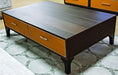 21 Cosmopolitan Rectangular Cocktail Table in Umber/Orange - Bargain Furniture (Detroit, MI)