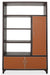 21 Cosmopolitan Right Bookcase in Umber/Orange - Bargain Furniture (Detroit, MI)