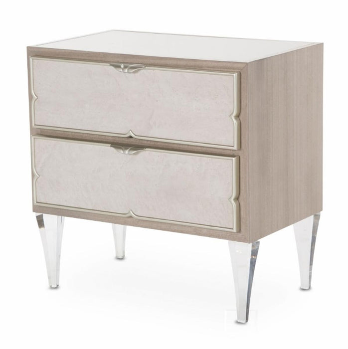 Camden Court Nightstand in Pearl - Bargain Furniture (Detroit, MI)