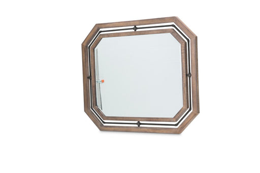 Crossings Wall Mirror in Reclaimed Barn - Bargain Furniture (Detroit, MI)