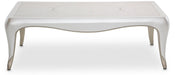 Furniture London Place Cocktail Table in Creamy Pearl - Bargain Furniture (Detroit, MI)