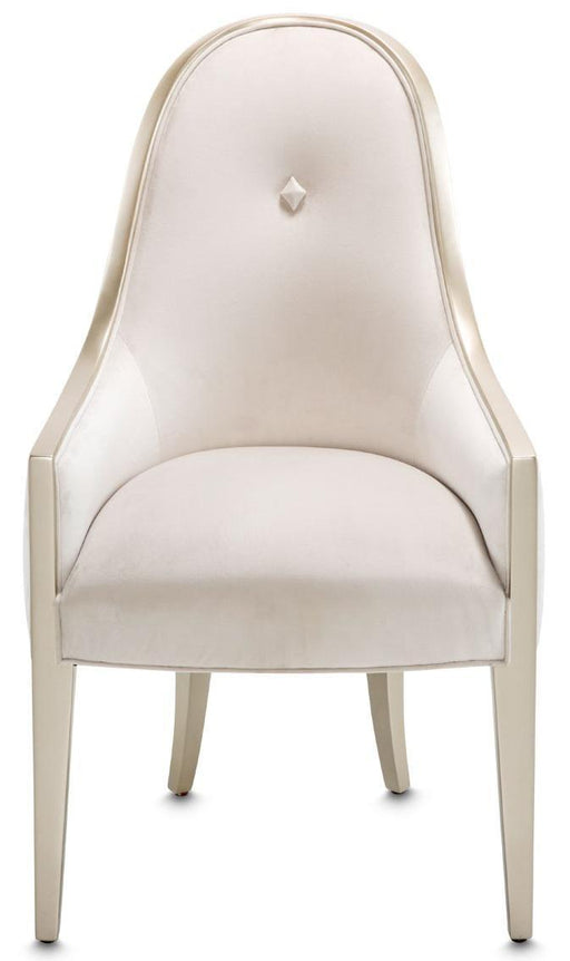 Furniture London Place Arm Chair in Creamy Pearl (Set of 2) - Bargain Furniture (Detroit, MI)