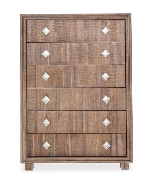 Hudson Ferry 6 Drawer Chest in Driftwood - Bargain Furniture (Detroit, MI)
