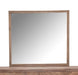 Hudson Ferry Mirror in Driftwood (Brown Fabric) - Bargain Furniture (Detroit, MI)
