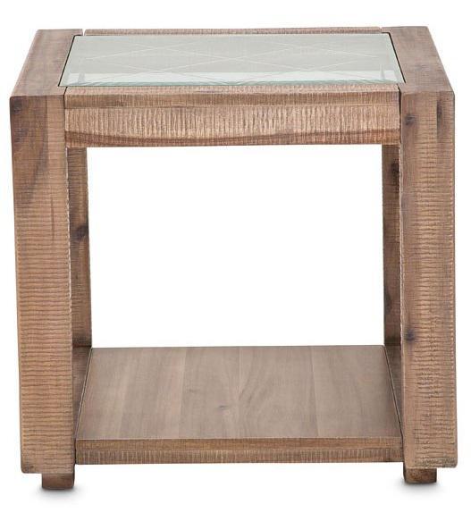 Hudson Ferry End Table in Driftwood - Bargain Furniture (Detroit, MI)