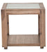Hudson Ferry End Table in Driftwood - Bargain Furniture (Detroit, MI)