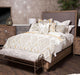 Hudson Ferry California King Panel Bed in Driftwood (Gray Fabric) - Bargain Furniture (Detroit, MI)