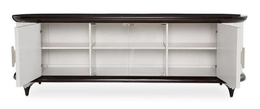 Paris Chic Media Cabinet in Espresso - Bargain Furniture (Detroit, MI)
