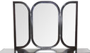 Paris Chic Vanity Wall Mirror in Espresso - Bargain Furniture (Detroit, MI)