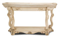 Platine de Royale Console Table in Champagne - Bargain Furniture (Detroit, MI)