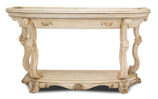 Platine de Royale Console Table in Champagne - Bargain Furniture (Detroit, MI)