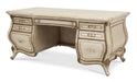 Platine de Royale Desk in Champagne - Bargain Furniture (Detroit, MI)