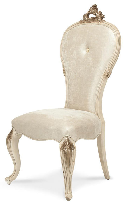 Platine de Royale Side Chair in Champagne (Set of 2) - Bargain Furniture (Detroit, MI)