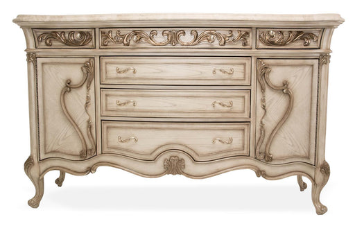 Platine de Royale Sideboard in Champagne - Bargain Furniture (Detroit, MI)