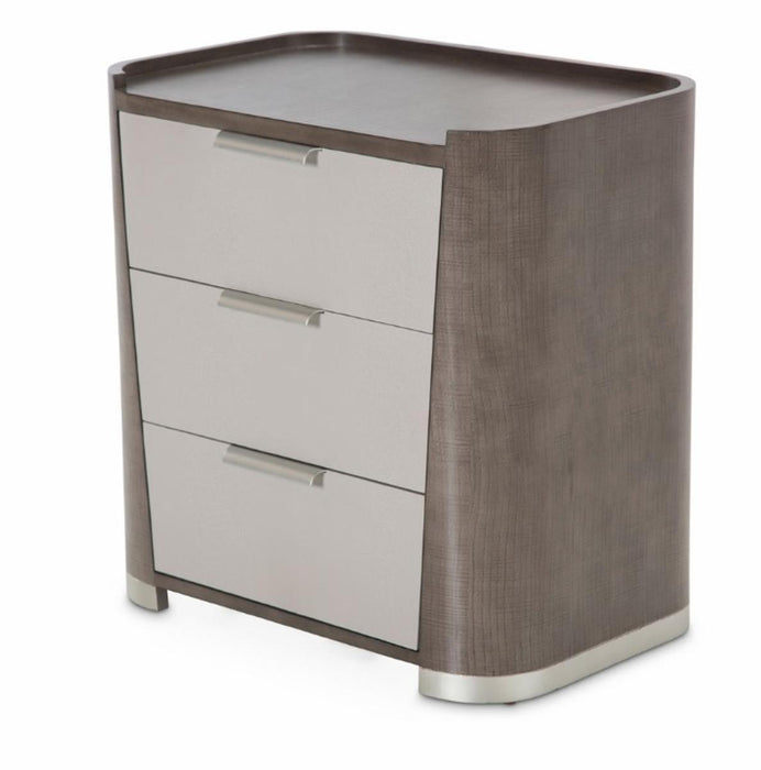 Roxbury Park 3 Drawer Nightstand in Slate - Bargain Furniture (Detroit, MI)