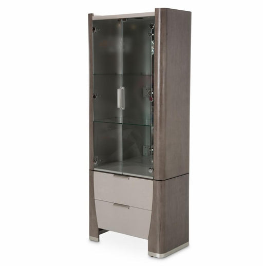 Roxbury Park Display Cabinet in Slate - Bargain Furniture (Detroit, MI)
