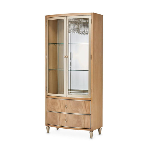 Villa Cherie Display Cabinet in Caramel - Bargain Furniture (Detroit, MI)