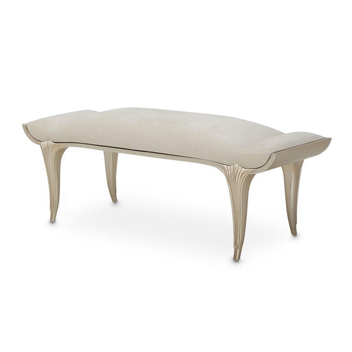 Villa Cherie Bed Bench in Caramel - Bargain Furniture (Detroit, MI)